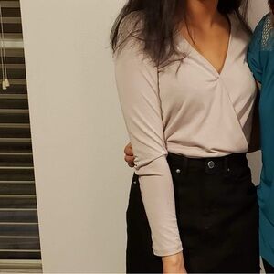 Lulus beige bodysuit